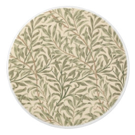 Pomo De Cerámica Perilla de Puerta - Sauce Art Nouveau