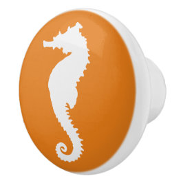 Pomo De Cerámica Perillas costeras náuticas de caballito de mar nar