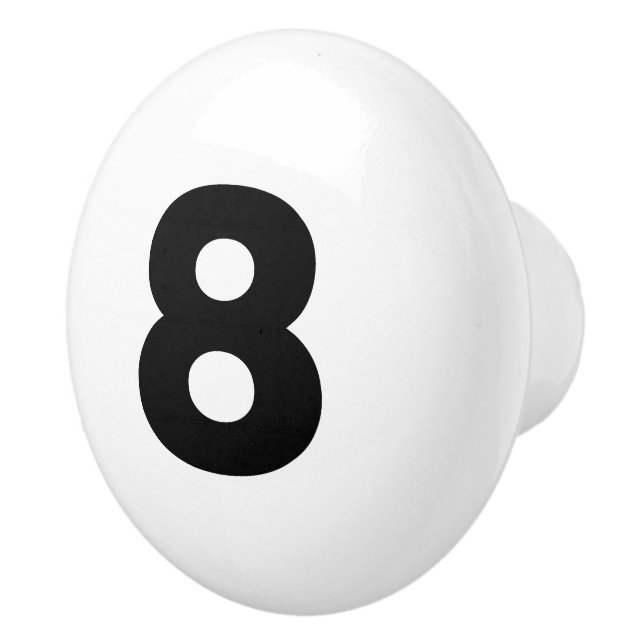 Pomo De Cerámica perillas de cerámica número personalizado (Derecha)