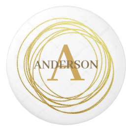 Pomo De Cerámica Perillas de Cerámica Personalizadas - Círculos Dor