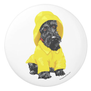 Pomo De Cerámica Perillas de Terrier Escocés
