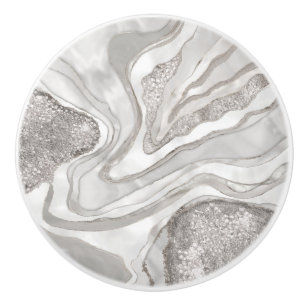 Pomo De Cerámica Perla, diamantes y arte digital del platino geodés