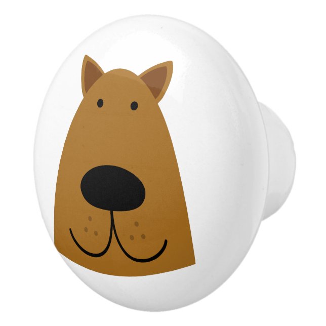 Pomo De Cerámica Perro (Derecha)