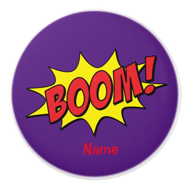 Pomo De Cerámica Personalizado Boom Thunder_Cove (Anverso)