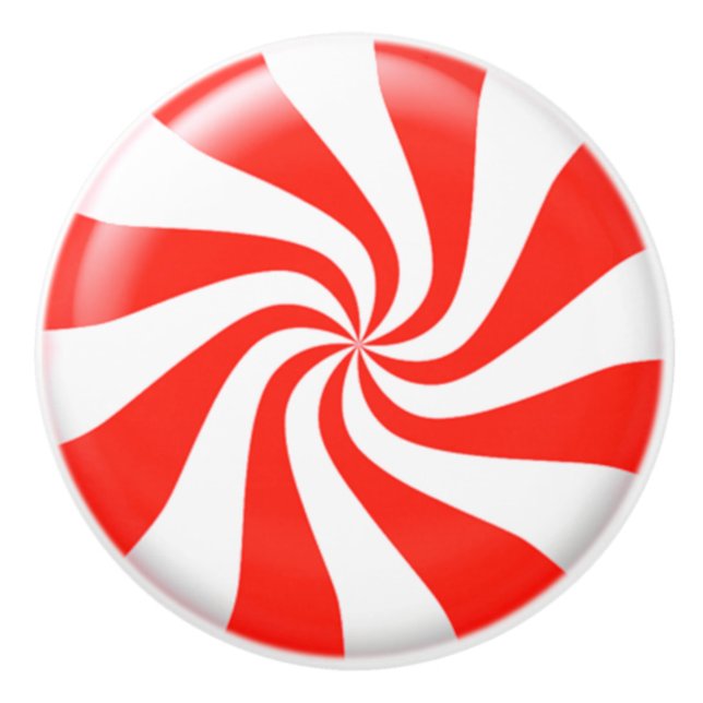 Pomo De Cerámica Personalizado de Candy de la Casa de la Moneda de  (Anverso)