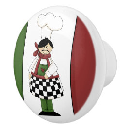 Pomo de cerámica personalizado de Chef italiano