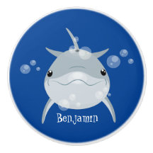 Personalizado de delfín kawaii feliz