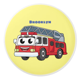 Pomo De Cerámica Personalizado de motor de fuego alegre