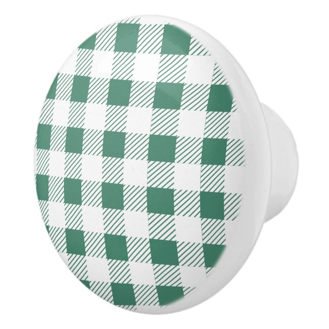 Pomo De Cerámica Personalizado de patrón de plástico blanco (Derecha)