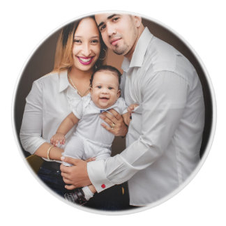 Pomo De Cerámica Personalizado fotográfico familiar personalizado