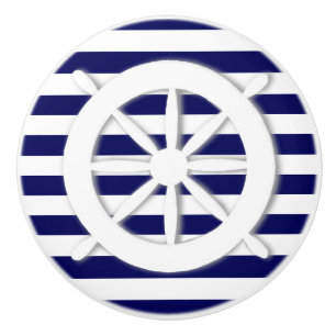 Pomo De Cerámica Personalizado náutico de la rueda del barco