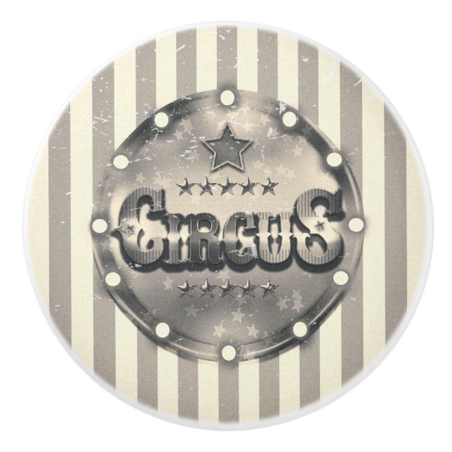 Pomo De Cerámica Personalizado único de Guay de rayas rayadas de ci (Anverso)