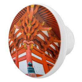 Pomo De Cerámica Perspectiva de Pagoda de abajo hacia arriba, Miyaj