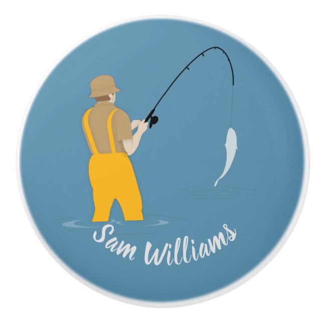 Pomo De Cerámica Pesca (Anverso)