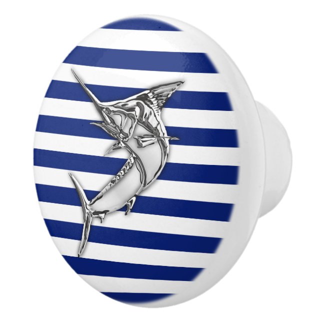 Pomo De Cerámica Pescados de la aguja del cromo en la impresión (Derecha)