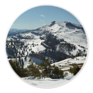 Pomo De Cerámica Picos nevados de las montañas del Gran Tetón II Fo