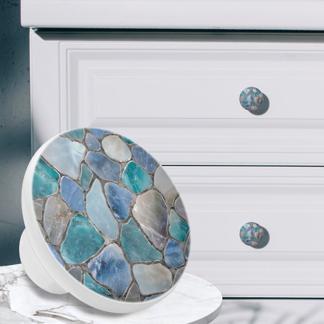 Pomo De Cerámica Piedra angular, mármol y plata - Células mosaicas (Subido por el creador)