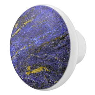 Pomo De Cerámica Piedra preciosa azul de Lapis