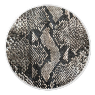 Pomo De Cerámica Piel de Serpiente Pitón de Lujo - Moda Rica y Eleg