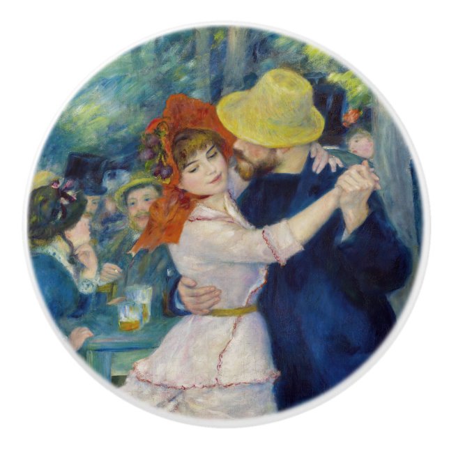 Pomo De Cerámica Pierre-Auguste Renoir - Baile en Bougival (Anverso)