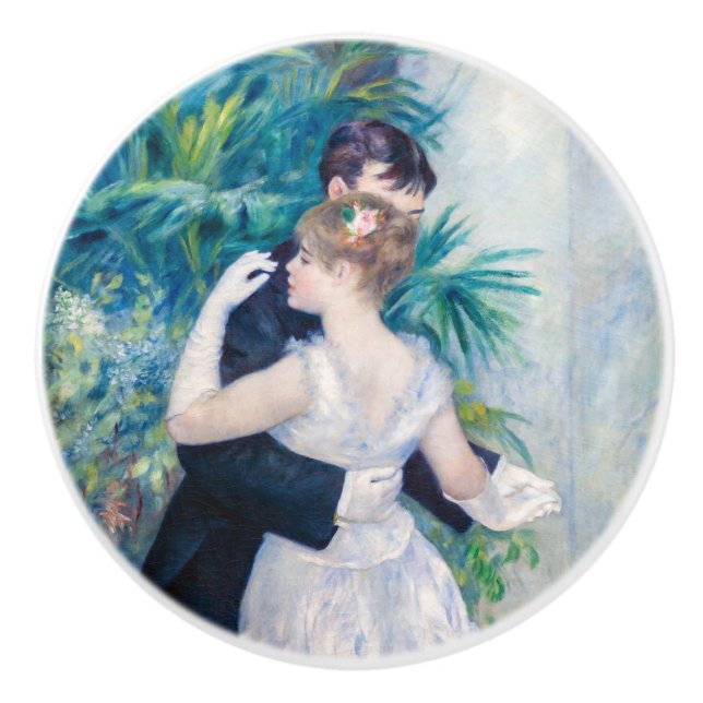 Pomo De Cerámica Pierre-Auguste Renoir - Danza de la ciudad (Anverso)
