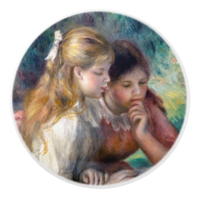Pomo De Cerámica Pierre-Auguste Renoir - La lectura (Anverso)