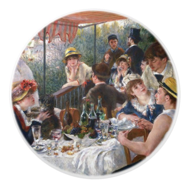 Pomo De Cerámica Pierre-Auguste Renoir - Luncheon del Fiesta de Boa (Anverso)