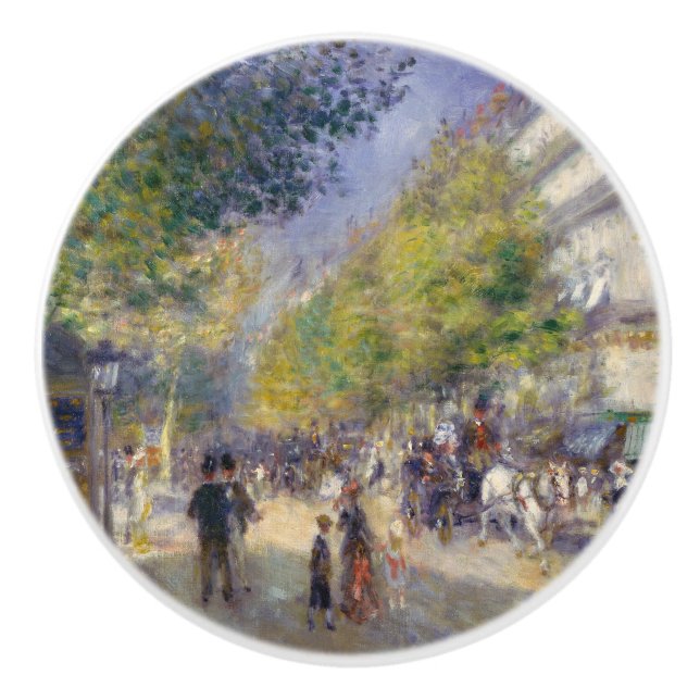 Pomo De Cerámica Pierre-Auguste Renoir - París, Grands Boulevards (Anverso)