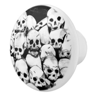 Pomo De Cerámica Pila-O-Cráneos