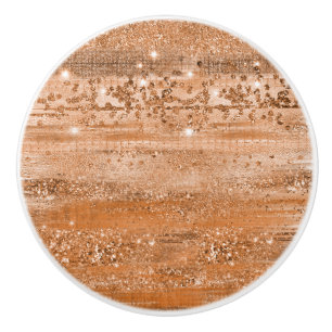 Pomo De Cerámica Pincel Purpurina de cobre de lujo