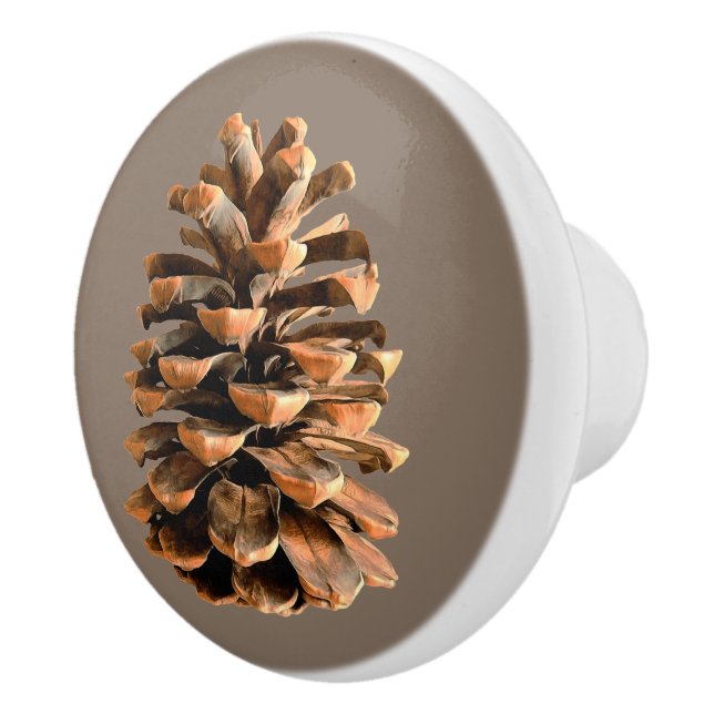 Pomo De Cerámica Pine Cone (Derecha)