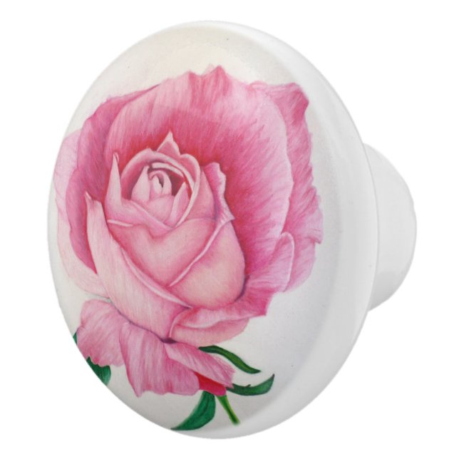 Pomo De Cerámica Pink Petals Knob (Derecha)
