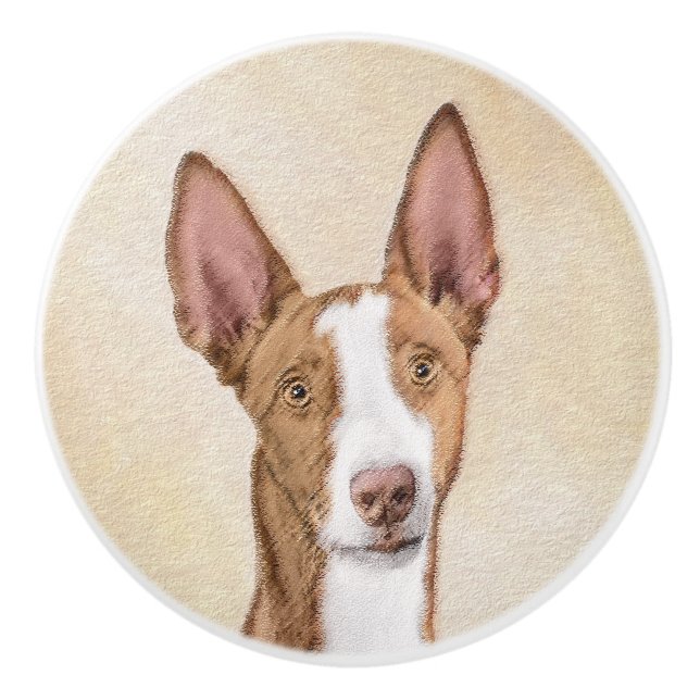 Pomo De Cerámica Pintura enredadera ibicenca - Arte de perro origin (Anverso)