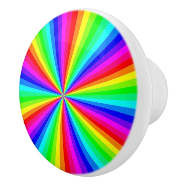 POMO DE CERÁMICA PINWHEEL RAINBOW (Derecha)