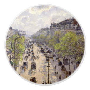 Pomo De Cerámica Pissarro - Boulevard Montmartre, primavera