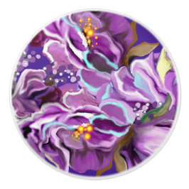 Pomo De Cerámica Pizarra cerámica púrpura