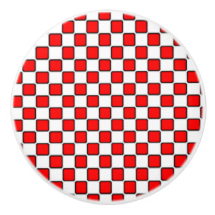 Pomo De Cerámica Pizarra negra roja