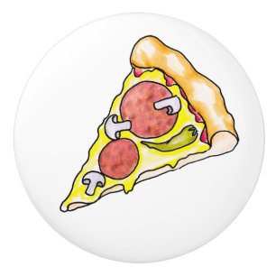 Pomo De Cerámica Pizza