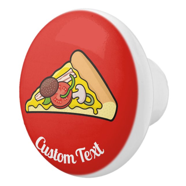 Pomo De Cerámica Pizza slice (Derecha)
