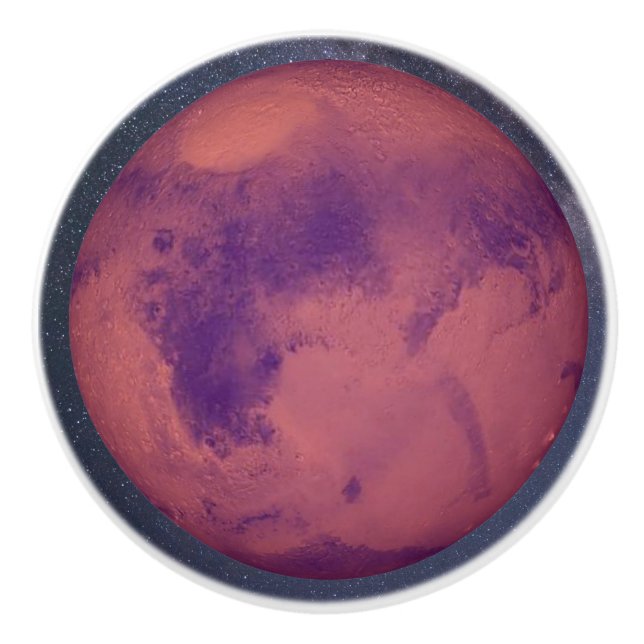 Pomo De Cerámica Planet Mars (Anverso)