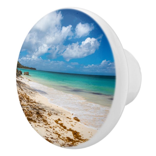 Pomo De Cerámica Playa de Anse Canot en Marie-Galante (Derecha)