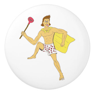 Pomo De Cerámica plunger and underwear guy    