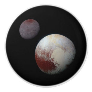 Pomo De Cerámica Pluto y Barón 9 o Sistema Solar de Planeta Enano
