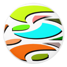 Poignée de céramique design et colorée