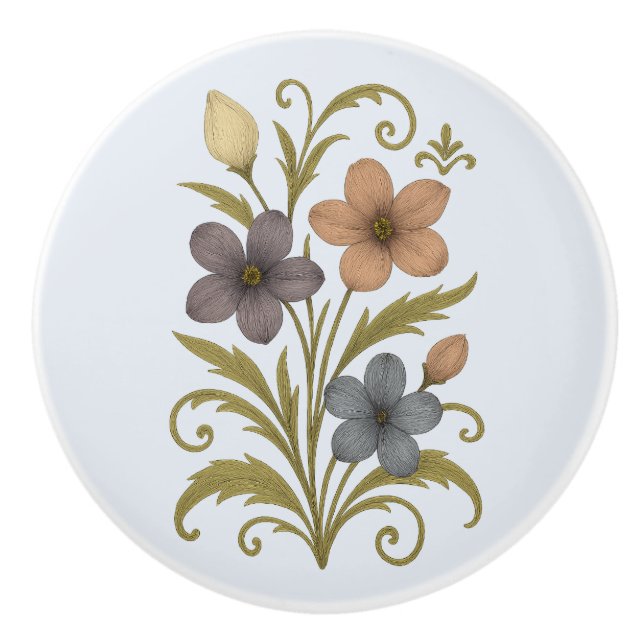 Pomo De Cerámica Poignée en Céramique charme rustique (Anverso)