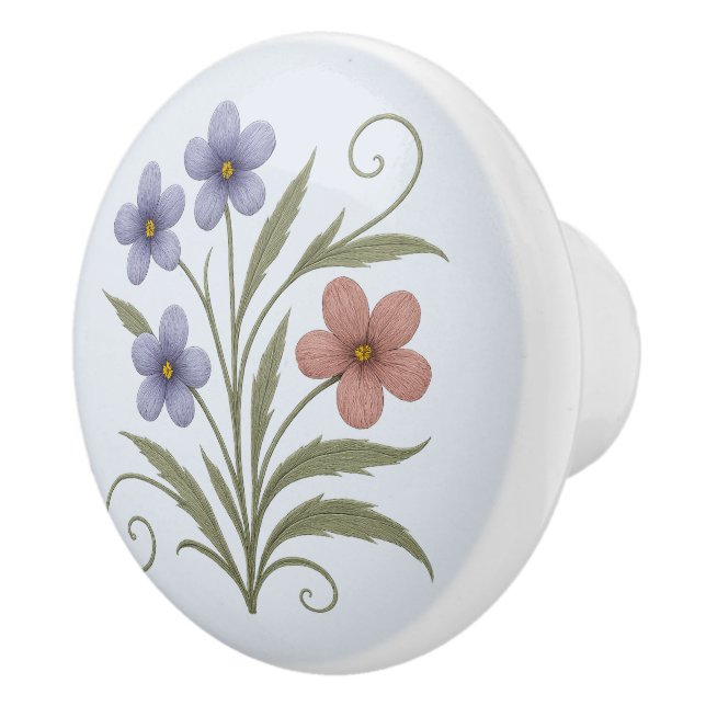 Pomo De Cerámica Poignée en Céramique lilas des champs (Derecha)