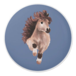 Pomo De Cerámica Poni Trotador 