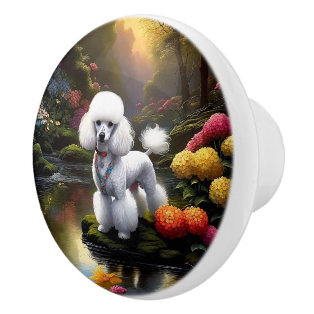 Pomo De Cerámica Poodle (Derecha)