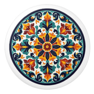 Pomo De Cerámica Porción detallada de talavera florero cerámica mex