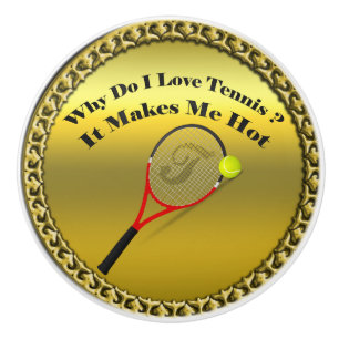 Pomo De Cerámica Porqué lo hace el tenis del amor de I. Me hace